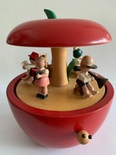 Spieldose Erzgebirge Apfel Richard Glässer Apfelspieldose Seiffen