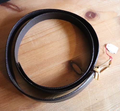 Leder gürtel braun - leder,