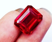 Smaragd Schliff Rot Rubin 8 +