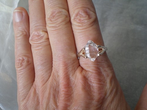 Herkimer quarz ring karat - herkimer,