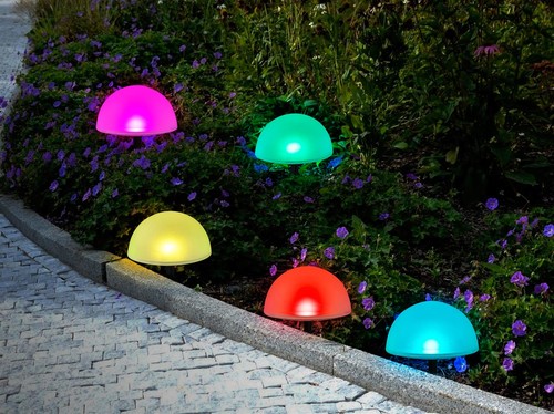 Led solar bodenlichterkette - led,