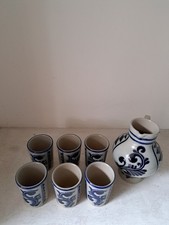 Wunderschönes 7 Teiliges Weinset Keramik von Goebel 