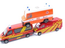 270H0 - Herpa / Wiking H0 - 3x Einsatzfahrzeug Feuerwehr - verschieden - Set 60