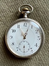 Antike Taschenuhr Silber Ankerhemmung - 52 mm ca. 1900