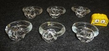 6 Serviettenringe  Ring Glas