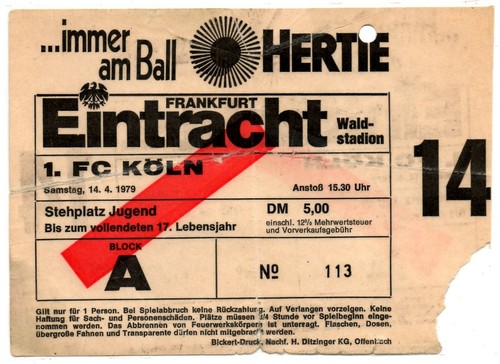 Ticket eintracht frankfurt - ticket, bl