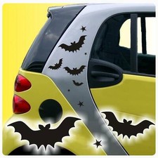 Fledermäuse Bat Autoaufkleber Auto Aufkleber Fledermaus Sterne Hexenkutsche A707