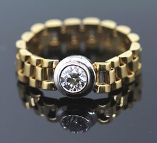 EDLER ROLEX SOLITÄR - BRILLANTRING MIT 0,51ct AUS 750/- GOLD Wert EUR 6998,-