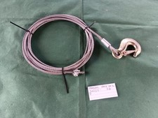 ?Z36?Verzinktes Stahlseil 5mm ca 4m Seil Kran Hebeseil Winde Haken 