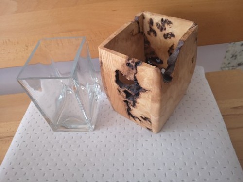Baumwurzel vase handgemacht - baumwurzel,