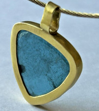 Turmalin Anhänger 916 Gold