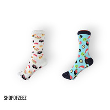 Sushi-Motiv Socken, Sushi-Motive wie Maki, Nigiri, Fisch –stylisch und originell