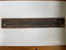 Altes Messing Schild Hennefer Maschinenfabrik, Weizen & Roggen, Fabrikschild