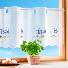 Scheibengardine Küche Gardine Bistrogardine Kurzgardine Landhausstil 45 x 85 cm