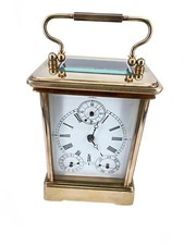 Interessante Reiseuhr Offiziersuhr Kalender 13cm x 10cm