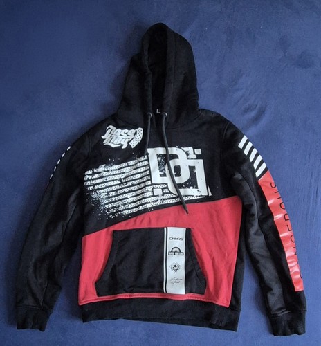 Dngrs hoodie schwarz rot - hoodie, schwarz-rot-weiß