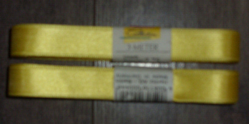 Schleifenband gelb - 2x, 3m