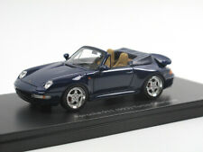 Schuco Pro.R43 08917 1995 Porsche 911 993 Turbo Cabriolet blau Resin 1:43 OVP