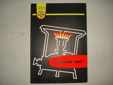 BAT " RECHAUDS BAT " Camping Kocher   DDR Werbe Falt Prospekt,1959,franz.Sprache