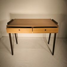 Schreibtisch Mid Century Vintage 60er Nussbaum 2 Schubladen Original erhalten