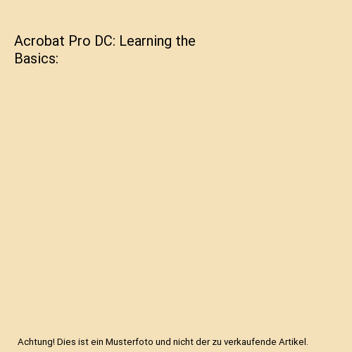 Acrobat pro learning the - acrobat,