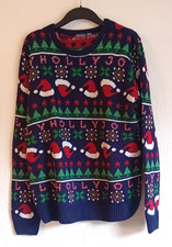 Herren Pullover Mehrfarbig mit Weihnachtsmotiv von Watsons Größe 58