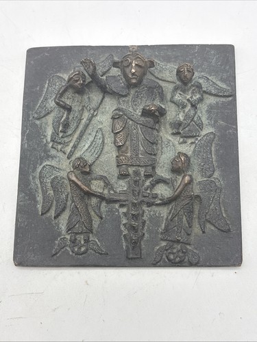 Bronzeplakette äthiopische - bronzeplakette,,