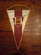 Alter Wimpel Pennant BSG Wismut AUE Fußball DDR Erzgebirge Original Sammler, Alt