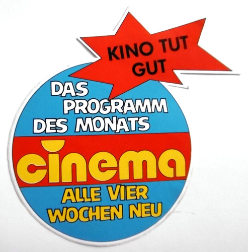 Werbe aufkleber cinema - werbe-aufkleber,
