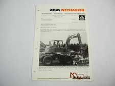 Atlas 1004 Mobilbagger Technische Information 1988
