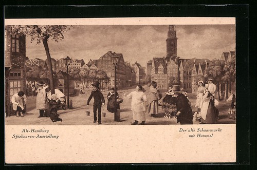 Künstler hamburg der - künstler-ak,