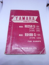 Ersatzteilliste YAMAHA RD 250
