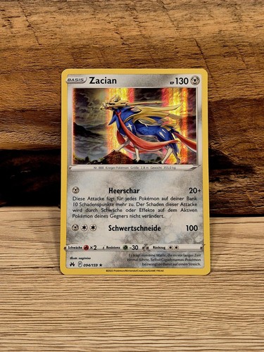Pokemon zacian 094 159 - pokemon, holo