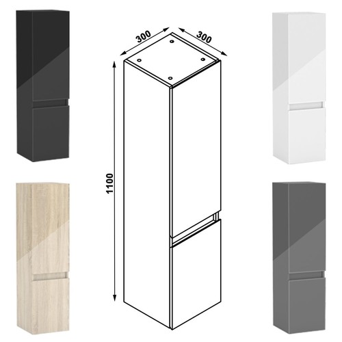 110 hochschrank badschrank - cm,