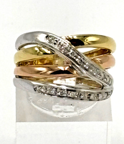 Tricolor 18k 750 gold - 18k/0,750,