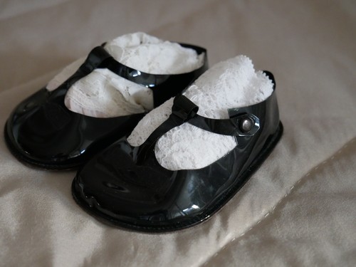Puppenschuh lack schuhe 10x5 - puppenschuh,