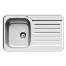 Admiral Einbauspüle Küchenspüle Spülbecken 80 x 48 cm Edelstahl