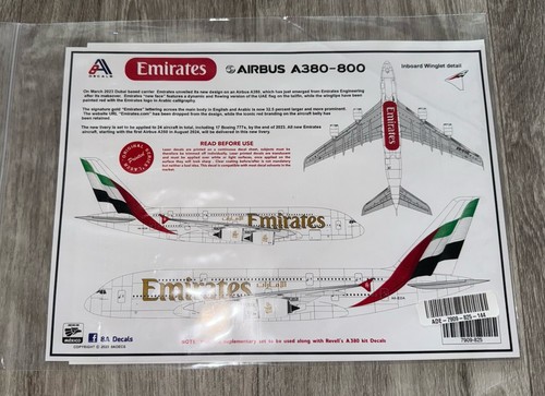 Decals 7909 825 airbus - 8a, 7909-825