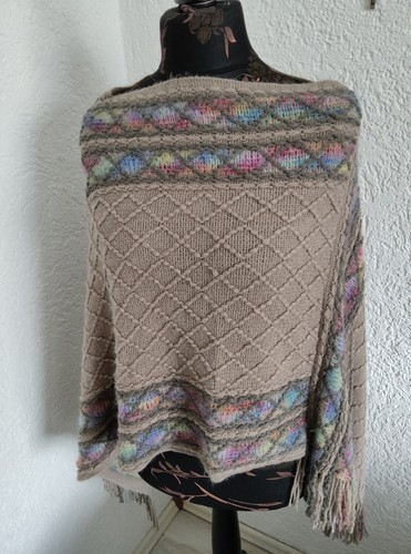Poncho schal umhang mit - poncho,