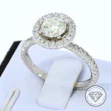 Wert 9.500,- Edler Diamant Brillant Ring 750 / 18 Karat Weiß Gold xxyy
