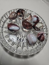 9x schöne natürlicher blaue/weiß/Creme glänzendEdelsteine bekannt als Orca-Achat