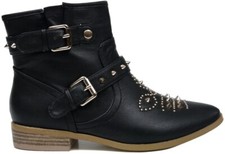 Damen Bikerboots Biker Boots