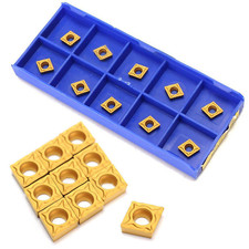 20 stk CCMT0602 Carbide-Inserts CCMT060204-HM YBC251 for CNC Drehbank Zuverl DE