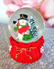 Schneekugel Spieluhr Schneemann Weihnachtsbaum Weihnachten Deko Weihnachtsdeko