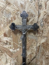 Altes Hauskreuz Tischkreuz Standkreuz Metall Kruzifix
