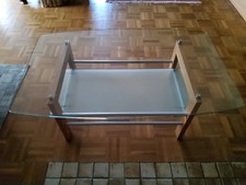 Wohnzimmertisch 110 x 62 mit Glasplatten - Sehr guter Zustand - Ohne Kratzer 
