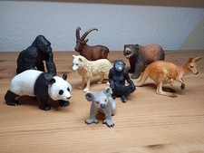 Schleich wilde Tiere Wildtiere Australien Affe Bär Känguru Hartgummi Figuren