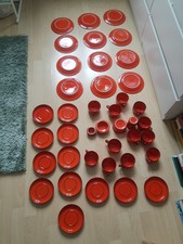 Thomas Scandic Geschirr Rot 38teilig 12 Kaffeetassen Kuchenteller Milch Zucker