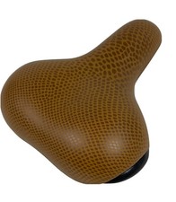 Breiter Fahrrad Sattel Cruiser Saddle Lederdesign Animal Print Fahrradsattel