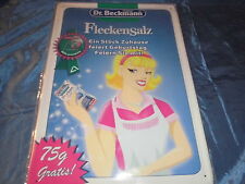 Blechschild , Dr. Beckmann  Fleckensalz  Werbung  ,  50 cm x 35 cm ,  Dekoration